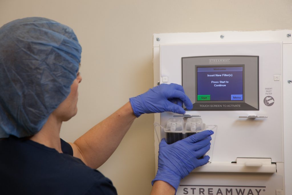 Continuous Medical Suction Device, direct to drain.